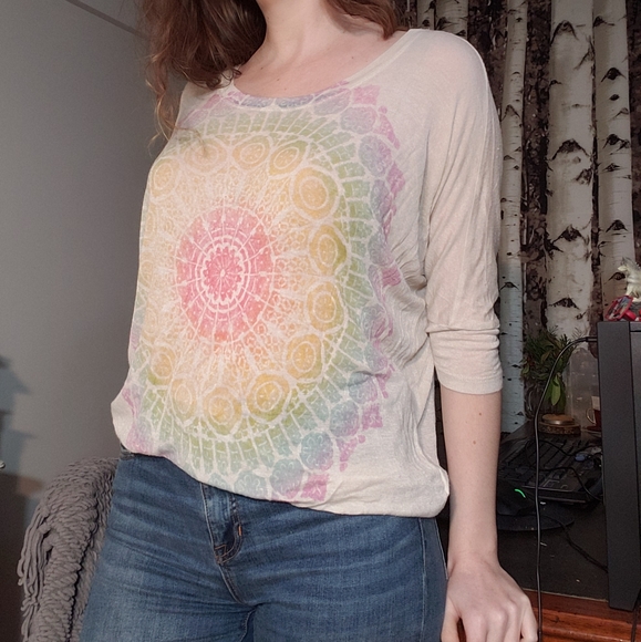 Daydreamer LA boho oversized knit top - Picture 1 of 4